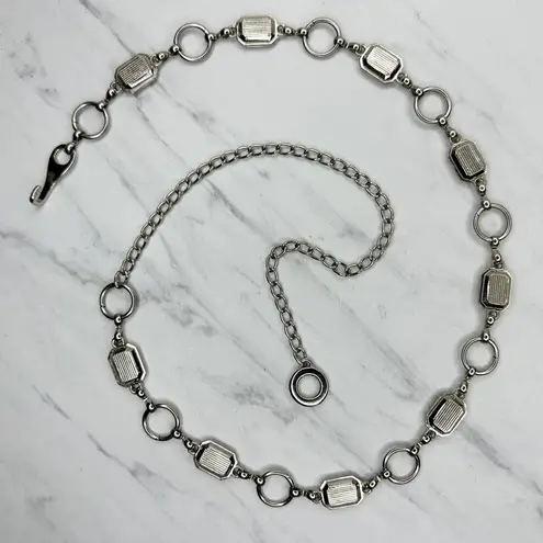 Rhinestone Silver Tone Chain Link Belt Small/Medium (S/M) ✨