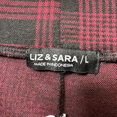 Liz & Sara Plaid Skort Pleated Mini Skirt Shorts Red Womens Juniors L Preppy Y2K Size undefined
