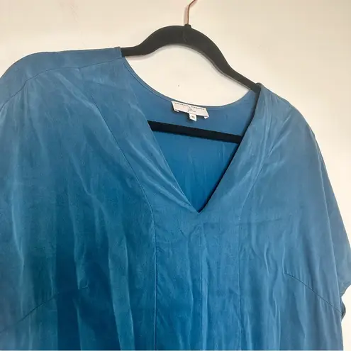 Universal Standard J. Crew x Cupro Lagenlook Dark Teal Maxi Dress