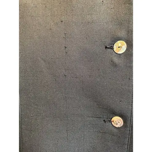 Vintage Tom and Linda Platt Luxury Fashion Lable, Black Button Dress, Flare Hem