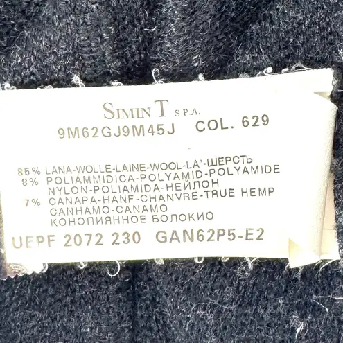 Armani Collezioni Black and Gray Herringbone Blazer Size 4