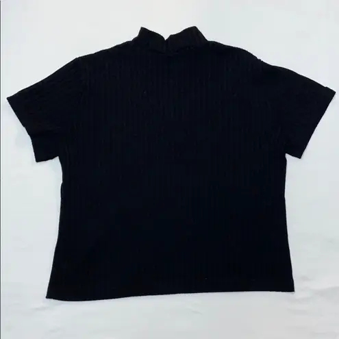 Plain Striped Black Top Size M