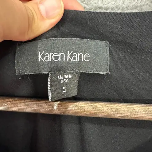 Karen Kane Black Mini Dress Womens S Y2K 90s Minimalist Quiet Luxury Capsule