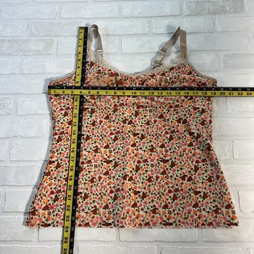 Ruby Ribbon Camisole Tank Top Shapewear Womens 46 Floral Heritage Lace Slimming Pink Size undefined