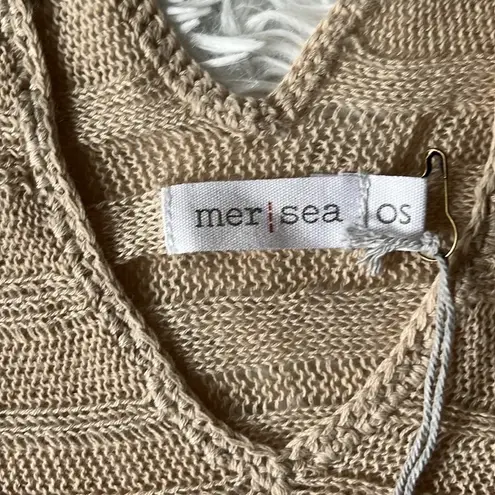 Mersea Women’s Souk Knit Tunic cover up in Vanilla One size NWT