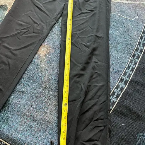 Emporio Armani Black Straight Leg Pants Sleek Design SZ 30 Designer Leggings