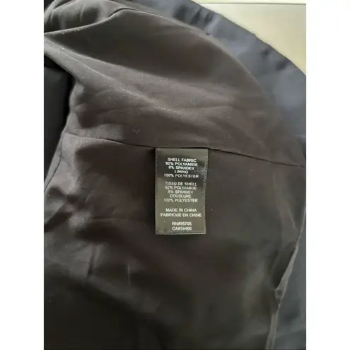 Rebecca Taylor Black Peplum Jacket Hook Eye Closure Blazer Women’s Size 6