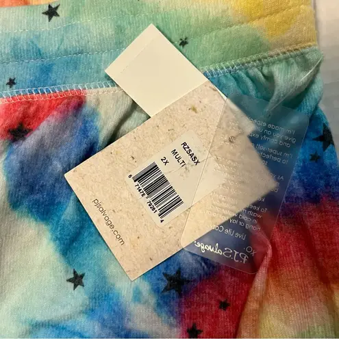 P.J. Salvage Pajama Short Stardust Short Multicolored Star Pattern Sz 2X NWT