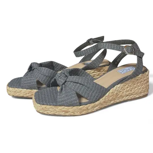 Beach By Matisse Aliza Ankle Strap Platform Wedge Sandals Gray Size 8
