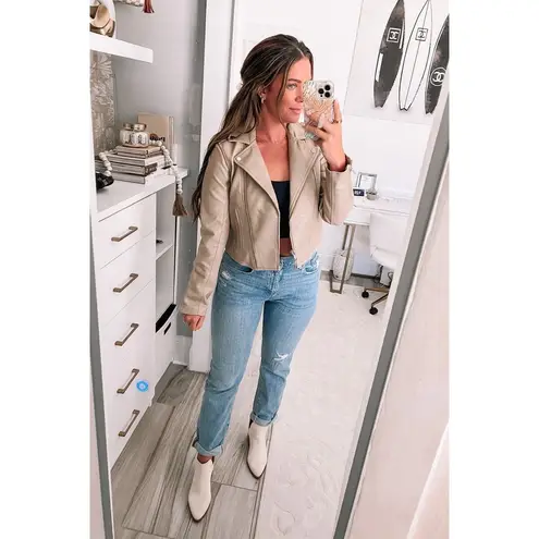 Abercrombie & Fitch  Vegan Faux Leather Moto Motorcycle Jacket Womens L New NWT - Image 15