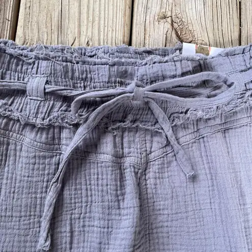 REWASH  Women's Grey String Tie Shorts 100% Cotton Size M. NEW - Image 3