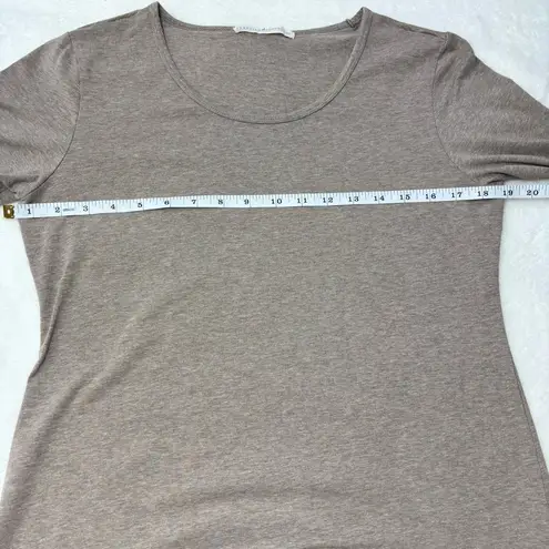 Peruvian Connection Taupe Long Sleeve Tees Size L