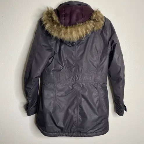 Helly Hansen Women's Parka Jacket Removable Faux Fur Hood Winter Outerwear M