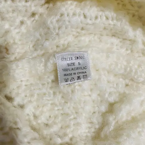 Bear Dance New Women Beige Long Sleeve Knit Sweater Size S