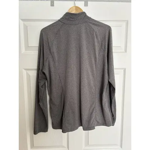 REI 2XL Grey Lightweight Pullover Fleece Zip Active Skiing Hiking Outdoor XXL Gray