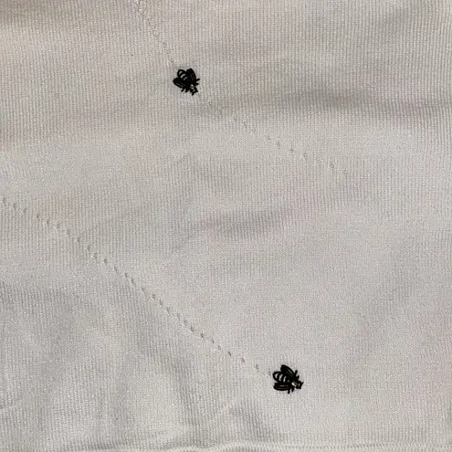 St. John Sport Butterfly Sweater White