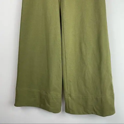 Veronica Beard x Sold Out Green Melanie Wide Leg Sweatpants Ankle Cropped