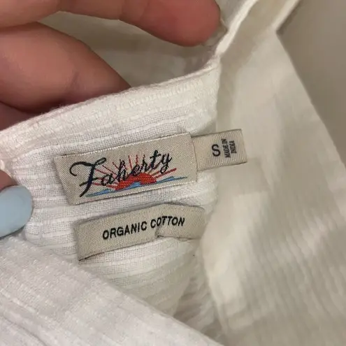 Faherty ✨ Ozette Dobby Sleeveless Cotton Sz Small Top✨