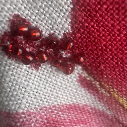 John Paul Richard Tropical Pure Linen Skirt Sz 14 Leaves Hibiscus Beach Umbrella