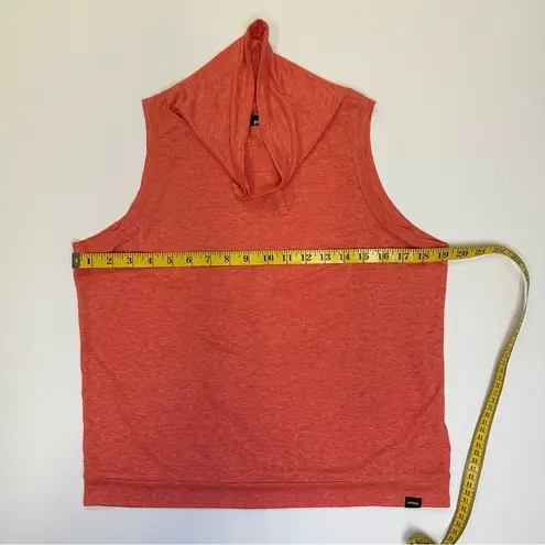 prAna  Women’s Sleeveless Hoodie in Vibrant Coral, Size XS