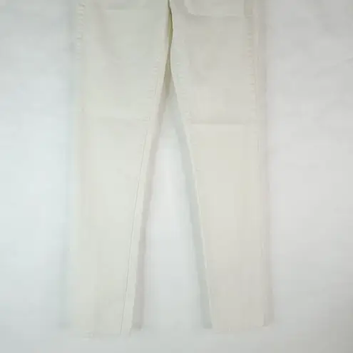 American Eagle  Size 00 Regular White Skinny Jeans Stretch Mom Jean