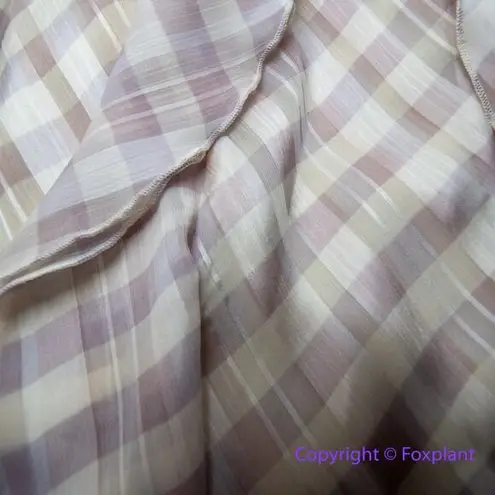 Victoria's Secret New!  *flawed" Plaid Ruffle‎ Cottage Coquette Midi Dress