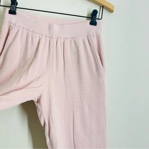 Barefoot Dreams x Barbie Cozy Chic Ultra Lite Sweatpants Light Rose Pink XS