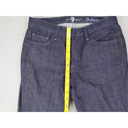 7 For All Mankind  Jeans Size 27 Flare Bell-Bottom Dark Blue Y2K‎ Wide Leg USA