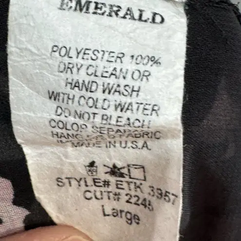 Pinkblush Black/Pink Caftan Size L EUC