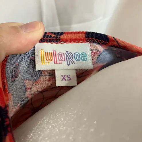 LuLaRoe  Coral Midi Sundress with Crew Neck and Short Sleeves