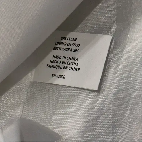 Insight Womens Size 6 White Gray Silver Camouflage Camo One Button Blazer Jacket