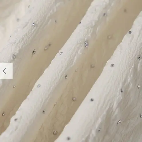 RIHOAS The Beige Boat Neck Textured Mini Dress 22 White