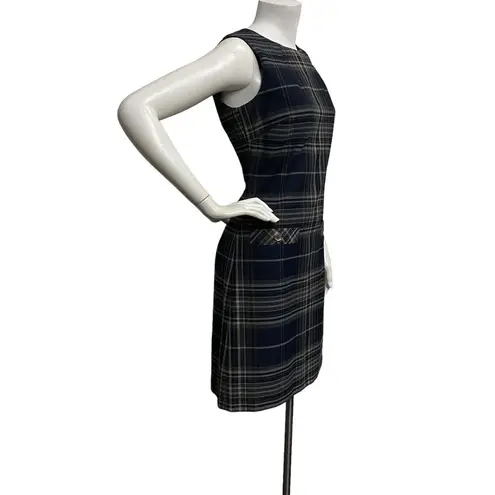 Tommy Hilfiger  Women's Plaid Sleeveless A-Line Dress size 2 Dark Academia Gothic