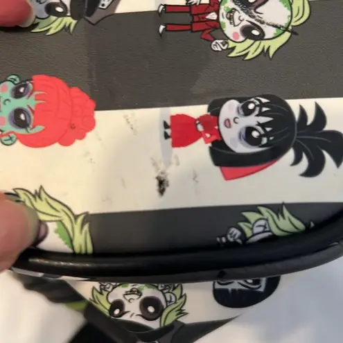 Lounge Fly Black and White Striped Beetlejuice Beetlejuice Backpack EUC