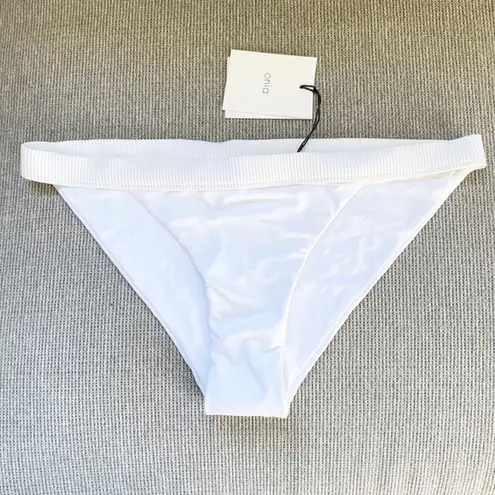 ONIA NWT  Leila Bikini Bottom Solid White Large