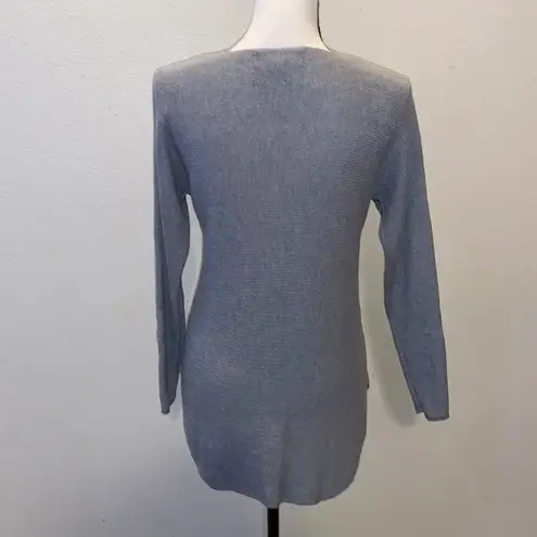 Joan Vass Vass cashmere blend tight knit sweater Grey