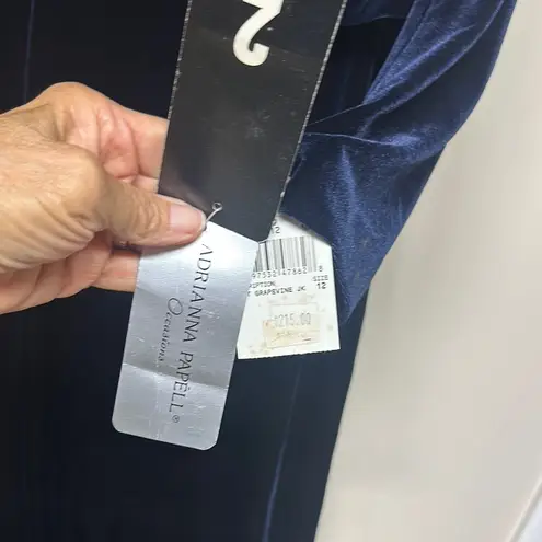 Adrianna Papell  Royal Blue Square Neck Long Sleeve Gown with Jacket