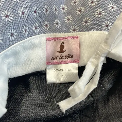 Sur la tete Light Blue Daisy Flower Cotton Floppy Beach Sun Hat