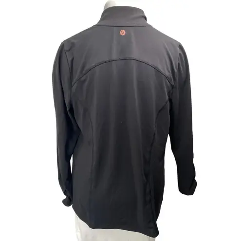 Livi Women's Black Full Zip High Neck Long Sleeve Bomber Coat Jacket Size 14/16