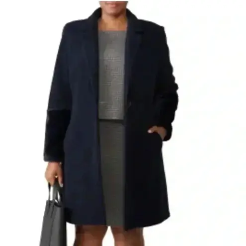 Hutch Navy Elaina Navy Coat Statement Cuff Size Medium