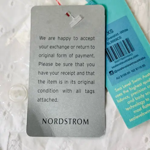 Elegant White Swim Coverup Size XS