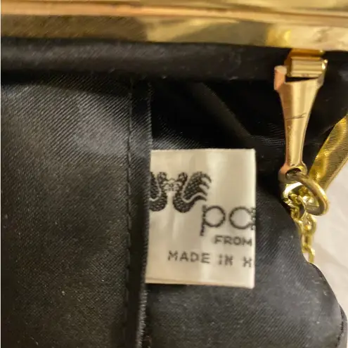 Vintage Black Beaded Sequin Evening Clutch Partners Mervyn’s Hong Kong