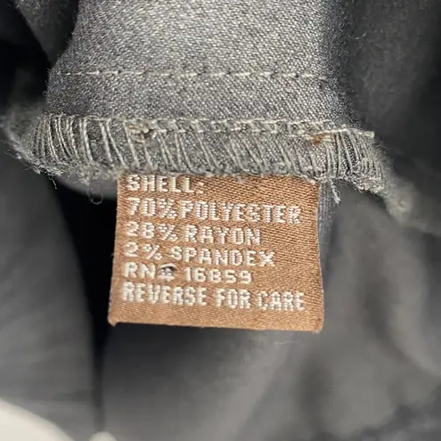 J. McLaughlin Tie Waist Mini Shirtdress Charcoal Gray Long Sleeve Twill Womens XS