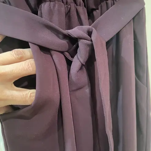 Amanda Uprichard  The Annika Jumpsuit elegant burgundy NWOT