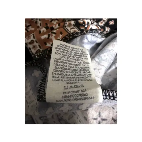 No Boundaries Boho Flared Pants – Brown & Black Tribal Print | Size XS