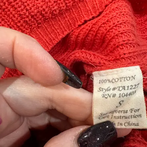 Mine…Colorblock Crewneck Sweater Orange