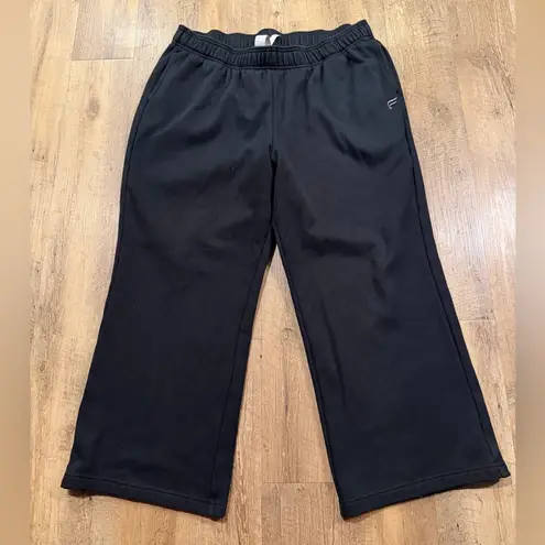 Fabletics  Cozy Fleece Wide Leg Sweatpants Black 2X - Image 3