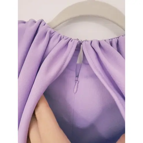 NWT Ronny Kobo Kelly Blouson Mini Dress XS Purple Lavender Pastel Retro Vintage