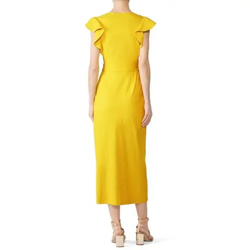 ALC Frank Rent the runway sz 6 sunshine yellow Walker A.L.C dress wrap midi short sleeve