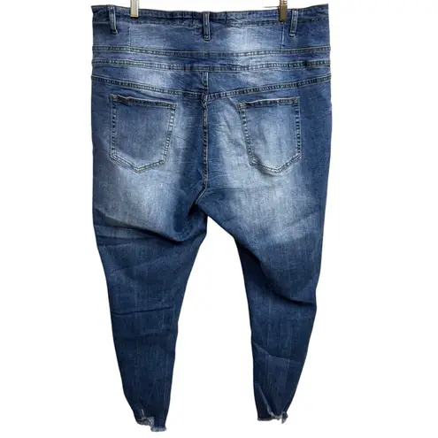 Women's Chic Denim Harley Corset Skinny Jeans Size 24S Blue